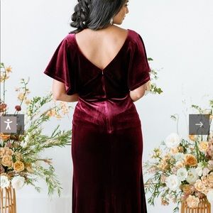 Revelry velvet terracotta dress, size 14